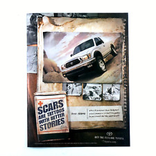 2002 Toyota Tacoma Vintage Scars Are Tattoos Better Stories Original Print Ad picture