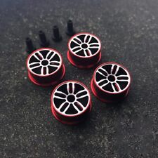 Mini 4WD aluminum wheels set of 4 (wheel diameter 20.5mm) twin spokes (red) picture