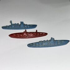 Vintage 1930's (3) Tootsie Toy Cracker Jack Battleship & Submarine Toys picture