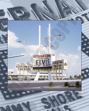 1969 Elvis Presley Las Vegas International Marque Concert Sign Art 8x10 Photo picture