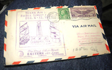 ENVELOPE FDC TEXAS AIR MAIL LUBBOCK TEXAS EASTERN AIRLINES BEVERLY HILLS CA 1937 picture