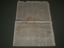 1819 & 1824 BOSTON PATRIOT NEWSPAPER LOT OF 2 - BALLARD & WRIGHT - NP 2740 picture