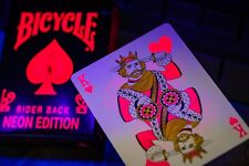 Bicycle NEON Edition Playing Cards PINK UV_GLOW Deck | By: Card-Addiction.com picture