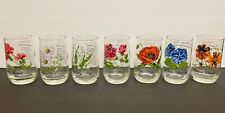 BROCKWAY Flower of the Month Vintage Drinking Glasses Tall Tumbler - You Choose picture