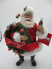 Coca-Cola Kurt Adler Fabriche Santa Light Up Sparkling Holidays Christmas Decor picture