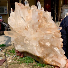 23.5LB A+++Large Natural white Crystal Himalayan quartz cluster /mineralsls picture