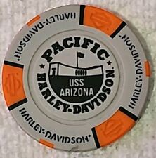 Harley Davidson Poker Chip Famous Pacific HD Honolulu Hawaii NEW picture