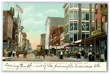 c1905's Lexington Street Shopping District Baltimore Maryland Carriages Postcard picture