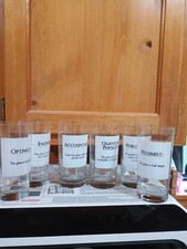 6 Vintage Tall Glasses Accountant, Engineer, Optimus, Quantum Physics,Etc  picture