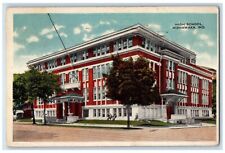 1918 High School Building Mishawaka Indiana IN Antique Posted Postcard picture
