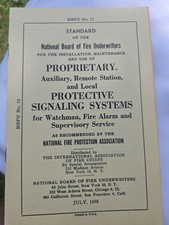 1958 NBFU No. 72 Protective Signaling Systems Fire Alarm Manual 29pp picture