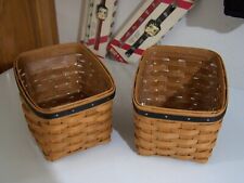 Longaberger - Baskets - DESK PAL WITH BLACK TRIM protectors LOT OF 2 picture