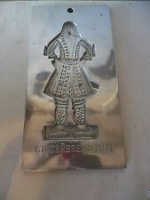  ALUMINUM OLD WORLD GINGERBREAD MAN MOLD COPIED FROM BAKE SHOP WILLIAMSBURG VA picture
