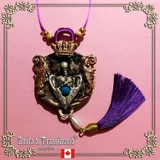 witch talisman pagan amulet pendant jewelry angel of dead mercury skull charm 14 picture