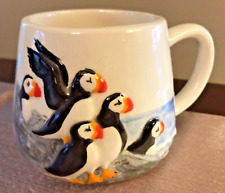 Horned Puffins of Glacier Bay Alaska Coffee Mug Tea Cup by Carol Waldo 8 Oz picture