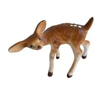 Vintage Miniature Bone China Fawn With Spots Japan Baby Deer picture