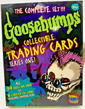 NOS VTG 1996 Topps GOOSEBUMPS Trading Cards Series 1 complete set 54 + 6 foils picture