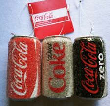Coke Cola ~ Diet Coke ~ Coke Zero Can Ornament Kurt Adler U Pick NWT picture