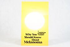 1996 American Caner Society You Should Know About Melanoma Educational Panphlet picture