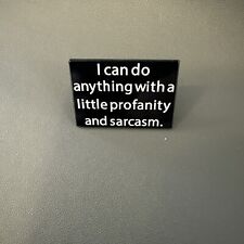Profanity And Sarcasm Humor Lapel Pin, Ships Free picture