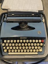 Vintage Webster XL-500 Portable Typewriter, Blue In Case picture