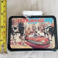 Vintage 1997 Hallmark Keepsake Ornament Star Wars Pressed Tin Lunchbox picture