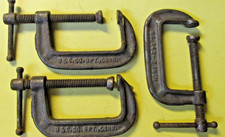 Three (3) B & C Co. 2 Inch Metal C-Clamp No. 142  Conn ~ Tool / Workshop / Hobby picture