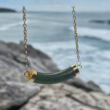 Translucency Jade Jewelry - High Quality Double-Linked BC Jade Necklace picture