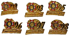 VFW Commanders Club 1992/1993/1995/1996/1997/1998 Lapel Pin Lot of 6 picture