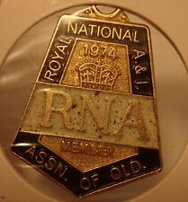 1974 Rna Lady members badge fob picture