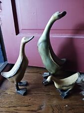 Vintage Heavy Duck Family Statues picture