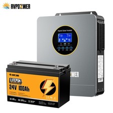 Solar Hybrid Inverter 3KW DC 24V To AC 120V MPPT Controller Charger Pure Sine picture