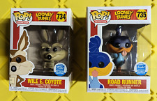 Funko Pop Looney Tunes Wile E Coyote #734 Road Runner #735 Funko Shop LE picture