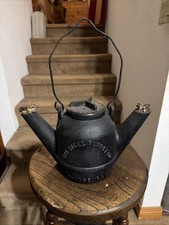 Antique Cast Iron Yellow Dog Lantern Oil Well Supply Co. Double Side Pittsburgh picture