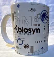 UNIVERSAL STUDIOS JURASSIC PARK WORLD biosyn GENETICS Ceramic Mug New/Unused picture