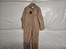 US Navy Nomex Flight Suit Coveralls  Tan CWU-27 SIZE 42R (GOOD CONDITION) picture