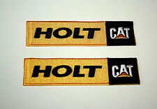 5 Vtg Holt CAT Caterpillar Farm Construction Equipment Tractor Hat Patch New NOS picture
