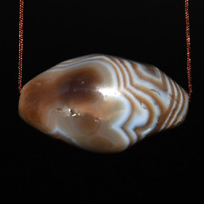 Genuine Ancient Tibetan Himalayan Banded Agate dZi Bead over 2000 Years Old picture