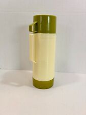 Vintage USA Aladdin's Dura Clad Thermos Vacuum Bottle 2630A Avocado green picture