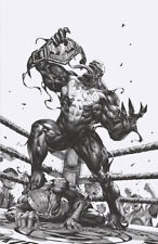 Venom 28 Marvel 2020 Kael Ngu Wrestling WWE Belt Spider-Man BW Sketch Variant picture