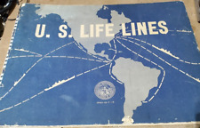 U.S. life lines, Procurements of essential materials 1946 MAPS BOOK picture