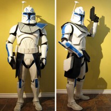 Star Wars Captain Rex Cosplay Wearable Armor Self Assembling Coloring EVA Prop picture
