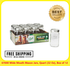 67000 Wide Mouth Mason Jars, Quart (32 Oz), Box of 12 picture