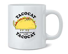 TacoCat Spelled Backward Is TacoCat Funny Taco Cat 12 oz Coffee Mug picture