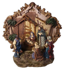 Christmas Ceramic Nativity  Mary Joseph Jesus and the three king's Piece. picture