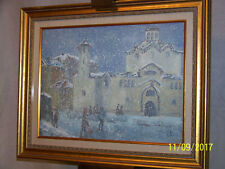 Russian School Original Oil City Scape Painting Signed/Dated/Stamped  picture