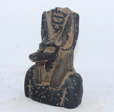 RARE ANCIENT EGYPTIAN ANTIQUE ANUBIS Head Old Egypt Pharaonic Statue -EGYCOM picture