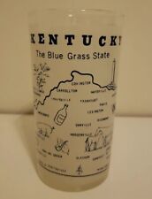 Vintage Kentucky Frosted Souvenir Glass  Mid-Century picture