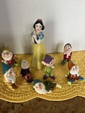 Snow White/ 7 Dwarfs /Vintage /Figurines /Walt Disney / /Made In Japan/mint picture