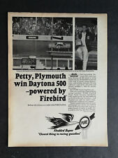 Vintage 1966 Pure Motor Oil Plymouth Richard Petty Full Page Original Ad - 323 picture